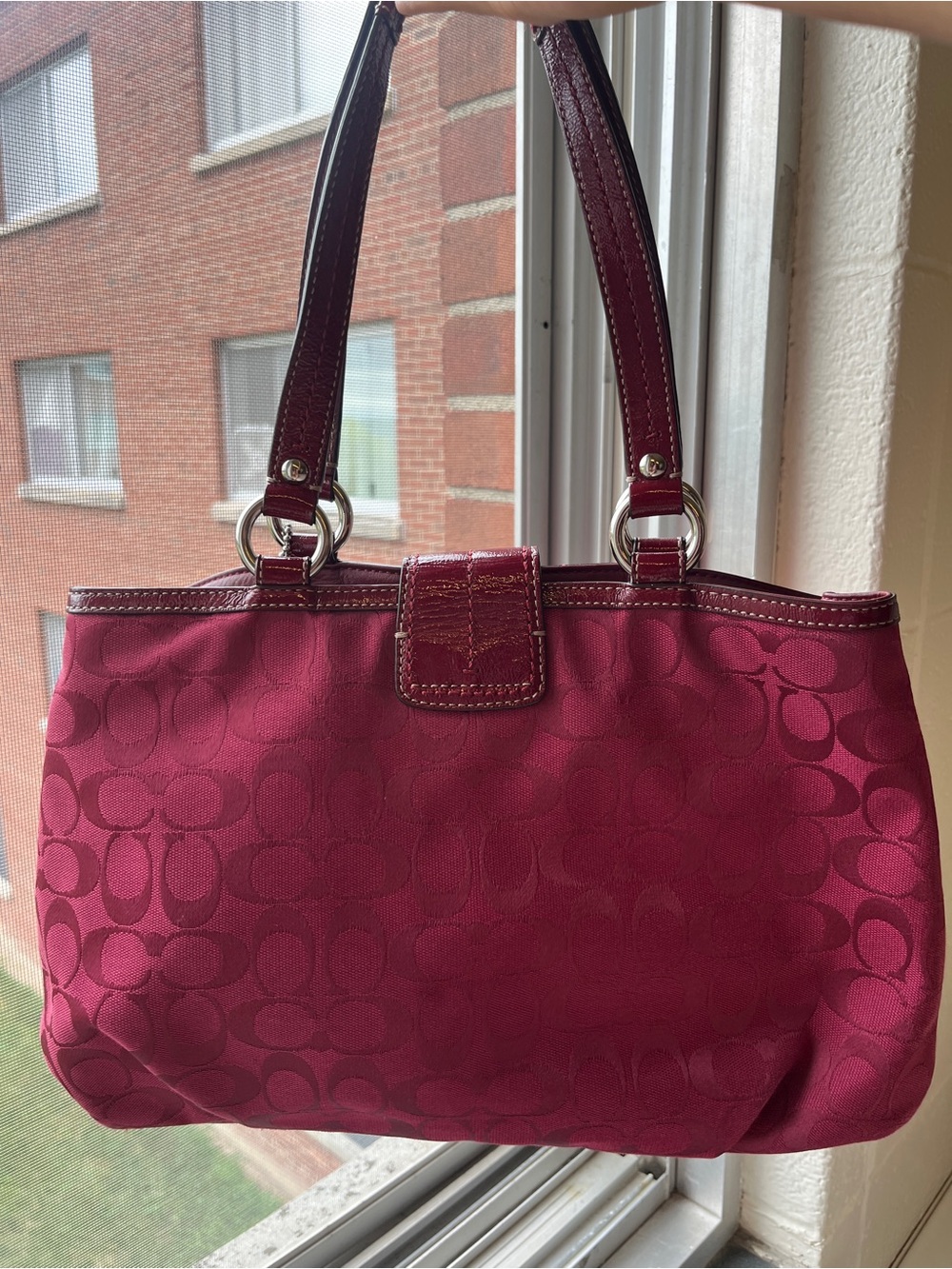 Vintage Coach buckle Y2K shoulder bag - Picture 4 of 9